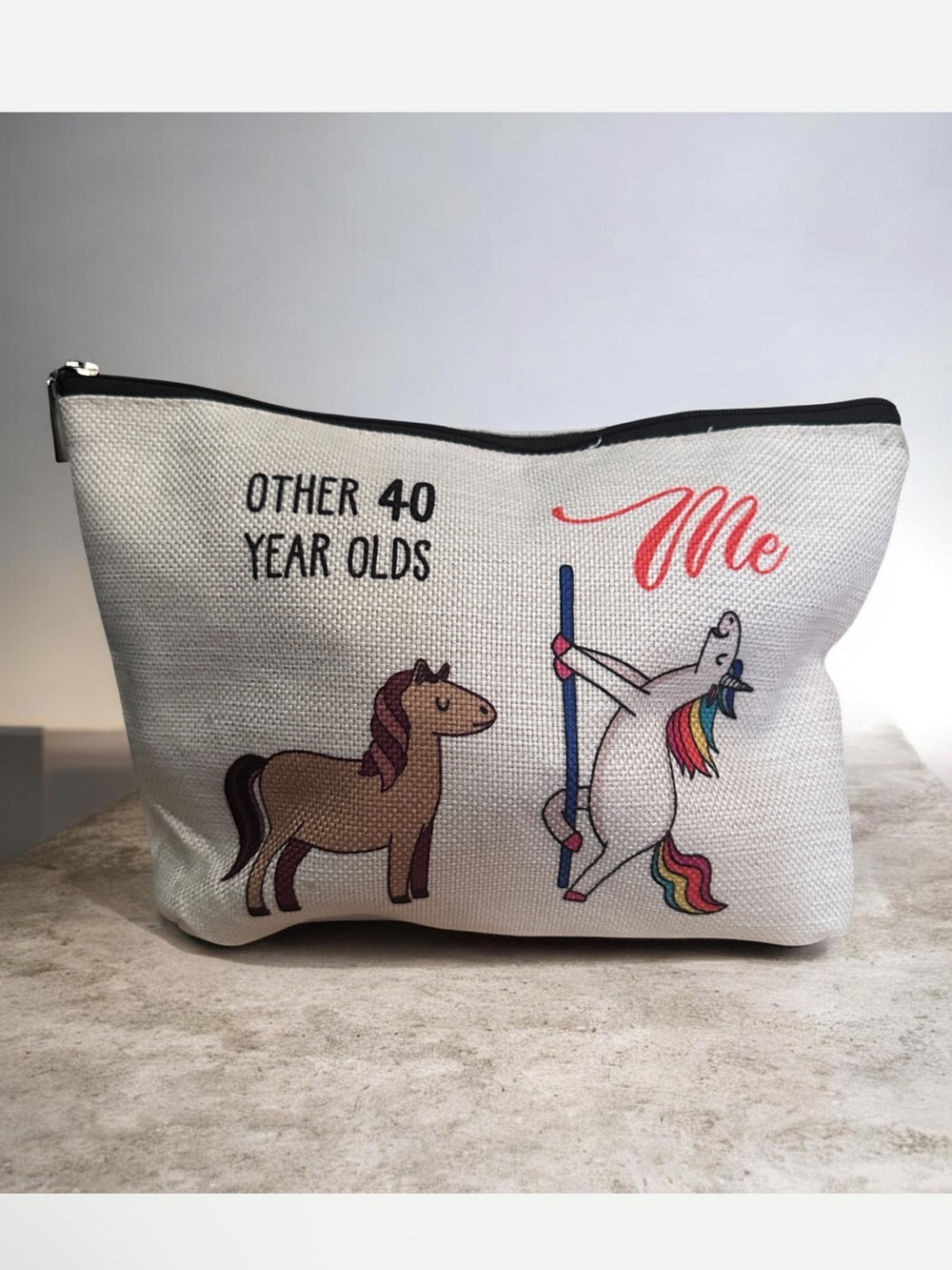 Unicorn Cosmetic Pouch 6x8
